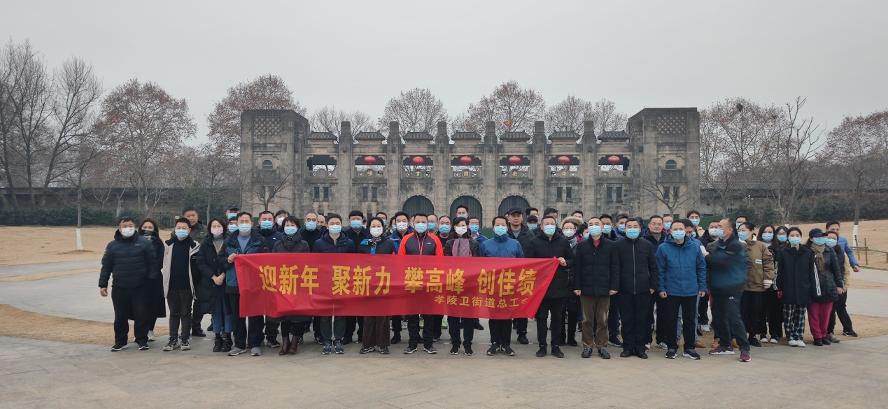 南京孝陵卫街道总工会举行迎新年登山活动